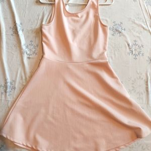 Dress, H&M, small, blush pink